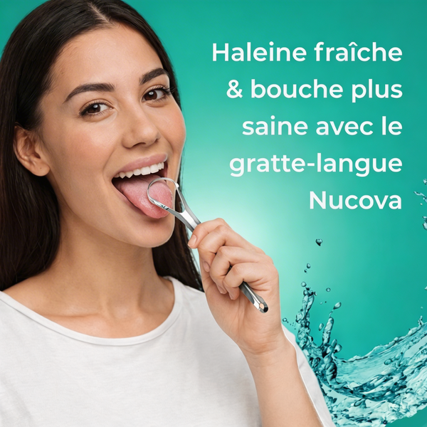 Gratte-langue en acier inoxydable