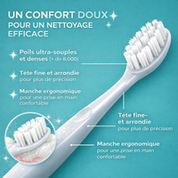 Brosse à dents poils souples