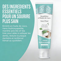 Dentifrice blanchissant à l’hydroxyapatite, sans fluor