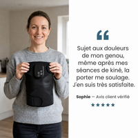 Genouillère Chauffante avec lumière rouge – soulage, apaise et détend le genou