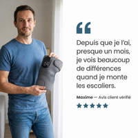 Genouillère Chauffante avec lumière rouge – soulage, apaise et détend le genou